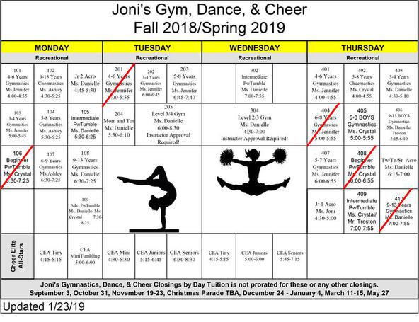 mardi gras cheer comp schedule